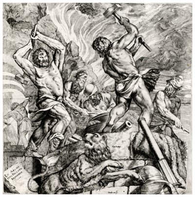 Forja de Vulcans, século XVI, 1937 de Cornelis Cort