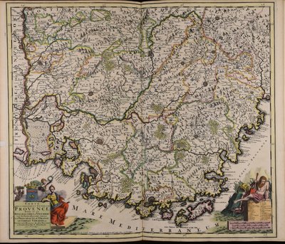 Condado e governo geral da Provença: divisão em senecausas e vigilância com os terrenos adjacentes para evitar a princesa de Orange, o condado de Venaisin, etc., e ver as memórias mais recentes de Cornelis Danckerts