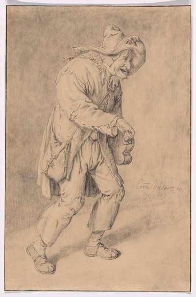 Jogador de Hurdy-Gurdy de Cornelis Dusart