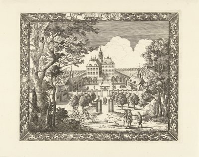 Vista de Huis te Werve em Voorburg
Huys te Werve (título sobre o objecto) de Cornelis Elandts