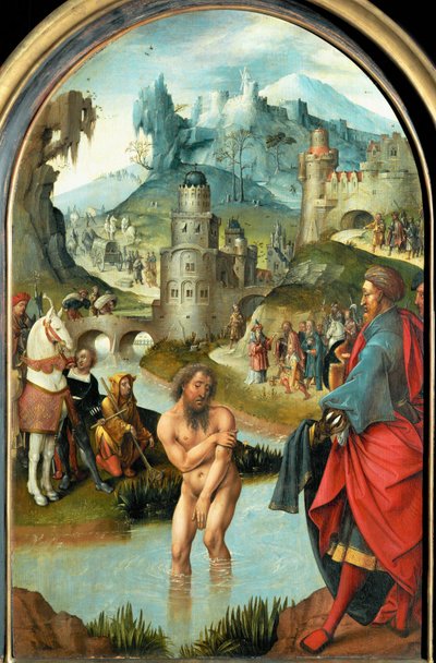 Pequeno altar (pintura sobre madeira de carvalho) de Cornelis Engebrechtsz