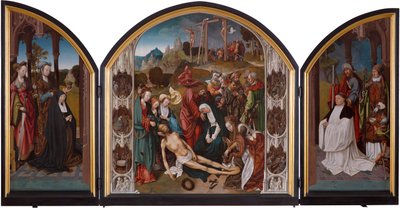 Tríptico com a Lamentação de Cristo de Cornelis Engebrechtsz.
