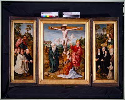 Tríptico da Crucificação (painel, central) de Cornelis Engelbrechtsen