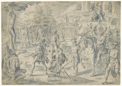 Atirando no cadáver do pai de Cornelis Floris (II) (circle of)