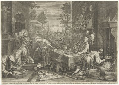 Cristo na casa de Marta e Maria de Cornelis Galle (I)