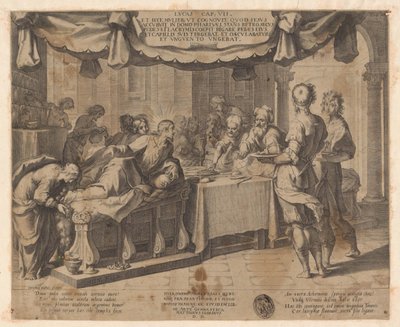 Cristo, convidado de Simão, o fariseu de Cornelis Galle (I)
