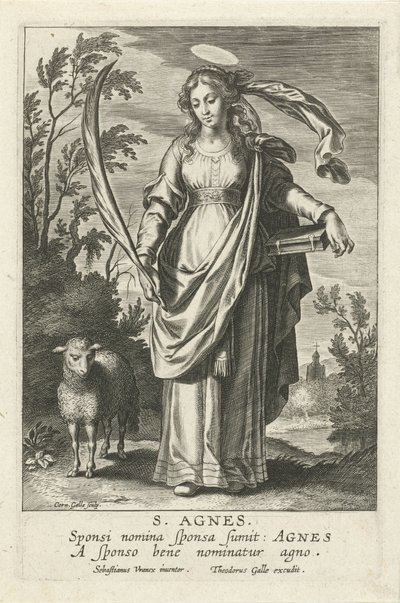 H. Inês Espelho das Virgens Ilustres (título da série) de Cornelis Galle (I)