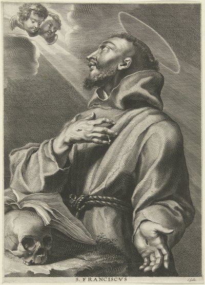 H. Franciscus van Assis São Francisco (título no objeto) de Cornelis Galle (I)
