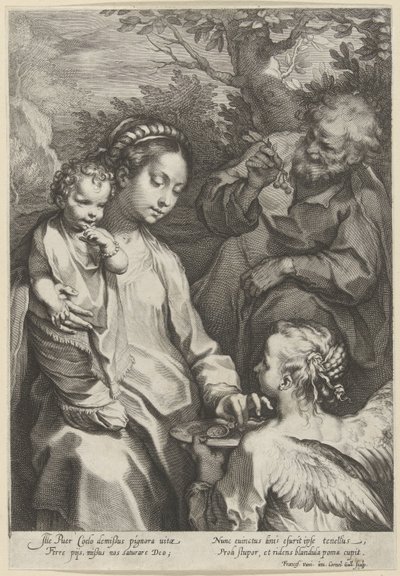 Maria alimenta a criança de Cornelis Galle (I)