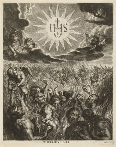 Pessoas no purgatório de Cornelis Galle (I)