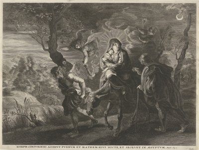 Voo para o Egipto de Cornelis Galle (I)