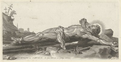 Cristo crucificado no chão de Cornelis Galle (II)