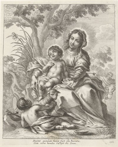 A Sagrada Família com João Baptista em criança de Cornelis Galle (II)