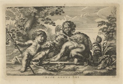 João Batista e o Menino Jesus com Cordeiro e Anjo de Cornelis Galle (II)