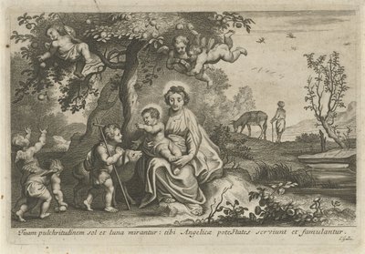 Maria com o Menino e João Batista de Cornelis Galle (II)