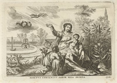 Maria com Criança e João Baptista no Hortus Conclusus de Cornelis Galle (II)
