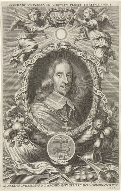 Retrato de Leopold Willem, arquiduque da Áustria de Cornelis Galle (II)