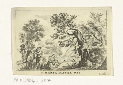 Descanse na fuga para o Egito de Cornelis Galle (II)