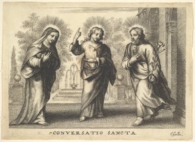 Santa conversa. de Cornelis Galle I