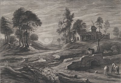 Paisagem com Poço, 1638-60. de Cornelis Galle I