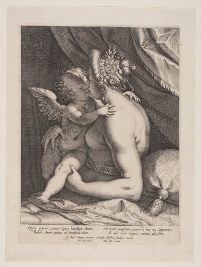 Vénus e Cupido de Cornelis Galle I
