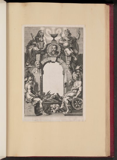 Página de rosto para Justus Lipsius, Opera Omnia de Cornelis Galle I after Sir Peter Paul Rubens