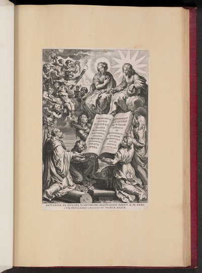Página de título para Louis Blosius, Opera de Cornelis Galle I after Sir Peter Paul Rubens