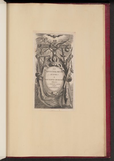 Placa de título para SS. Ícones Apostolorvm de Cornelis Galle I after Sir Peter Paul Rubens