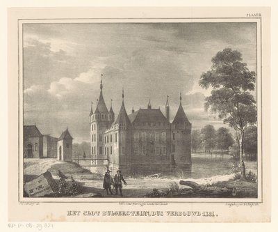 Castelo de Bulgersteyn O castelo Bulgersteijn, tão renovado em 1261 (título no objeto) de Cornelis Gerrit Verburgh
