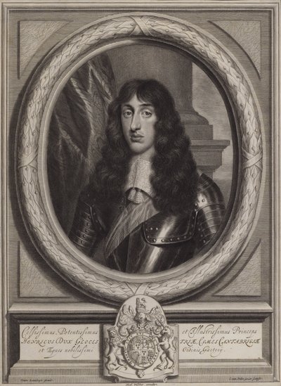 Henry Stuart, Duque de Gloucester, filho mais novo do Rei Carlos I (gravura) de Cornelis II Van Dalen