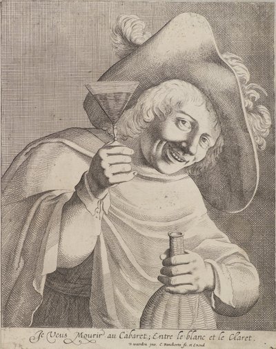 Homem com um copo de Cornelis I Danckerts