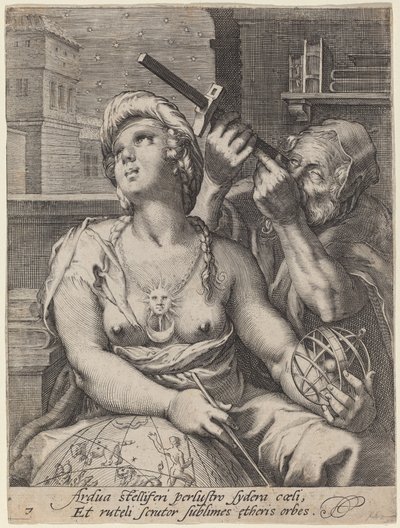 Astronomia de Cornelis Jacobsz Drebbel, after Hendrik Goltzius