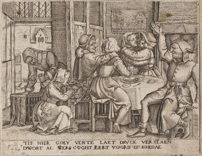 Dois casais de amantes em uma pousada de Cornelis Massijs