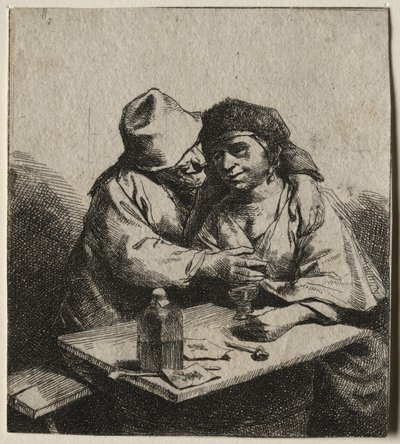 O casal amoroso. de Cornelis Pietersz Bega