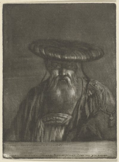 homem oriental de Cornelis Ploos van Amstel (signed by artist)