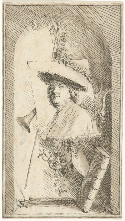 Auto-retrato de Cornelis Ploos van Amstel de Cornelis Ploos van Amstel (signed by artist)