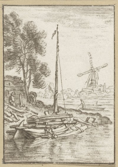 Rio sinuoso Trabalho impresso (título da série) de Cornelis Ploos van Amstel
