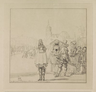Elegante empresa no gelo de Cornelis Ploos van Amstel