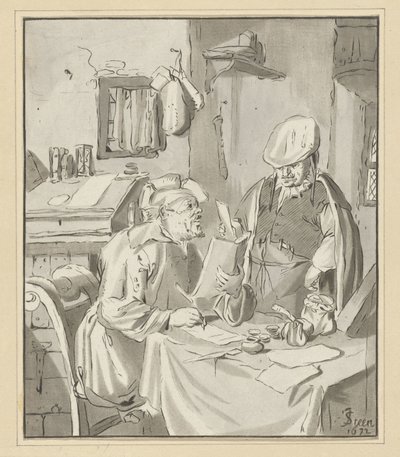 Escritor de cartas
Destinatário de Cornelis Ploos van Amstel
