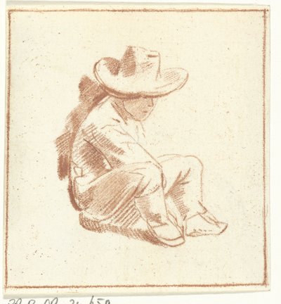 menino sentado de Cornelis Ploos van Amstel
