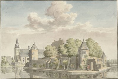 O Hof van Putten e a igreja de Geervliet de Cornelis Pronk (possibly)