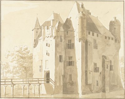 Castelo de Frissestein em Herwijnen, traseira de Cornelis Pronk (possibly)