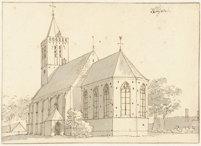 A igreja de Huizen de Cornelis Pronk