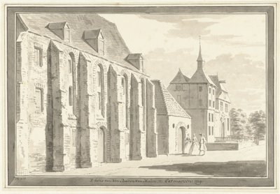 Vista da igreja e da casa em Ootmarsum de Cornelis Pronk