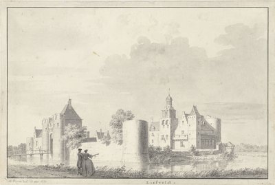 Castelo de Liesveld perto de Groot-Ammers em Alblasserwaard de Cornelis Pronk