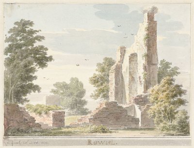 Ruínas do castelo Ruwiel de Cornelis Pronk
