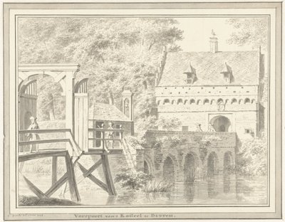 Portão da frente do castelo em Buren de Cornelis Pronk