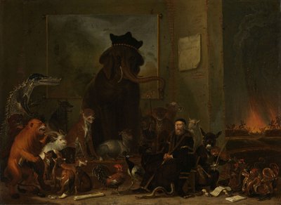 Sátira sobre o julgamento de Johan van Oldenbarnevelt de Cornelis Saftleven