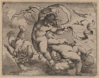 Três Putti Voadores de Cornelis Schut I