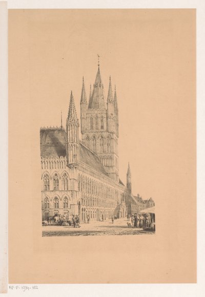 Ypres Cloth Hall
Câmara Municipal do século XIII (título sobre o objecto) de Cornelis Springer